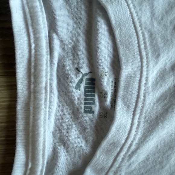 Puma White Graphic Tee – Size XL - Picture 2 of 2